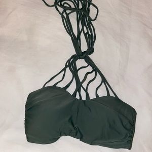 Green bikini top
